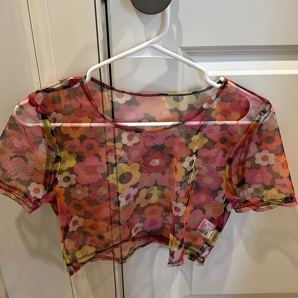 Sheer crop top